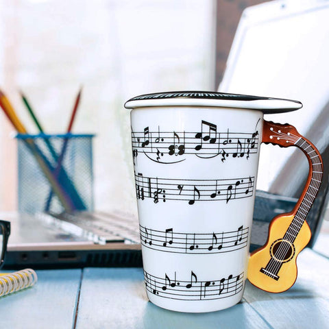 Taza cerámica Lavezee 15oz, perfecta para café o té diario.