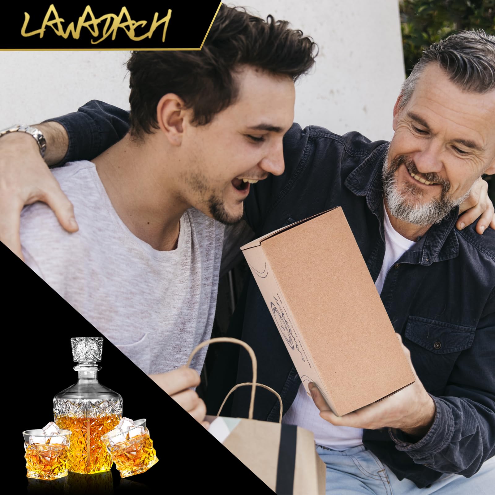 LAWADACH regalo para papá: conjunto ideal para celebraciones y momentos entre amigos.