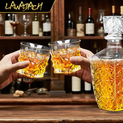 LAWADACH decoración de bar en casa con este set aporta estilo y sofisticación.