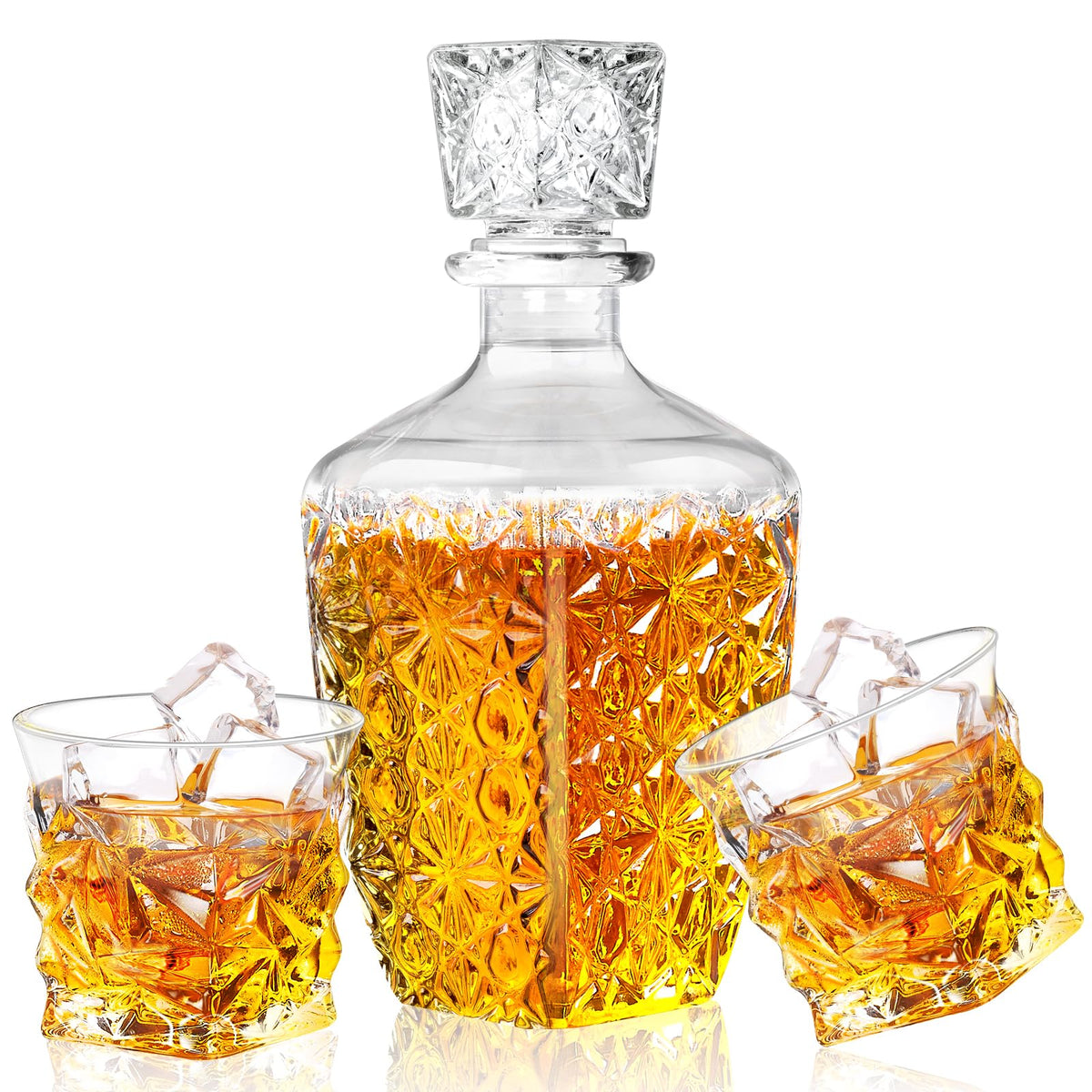 LAWADACH whisky decantador: botella elegante para verter sin goteos y mejorar aroma.