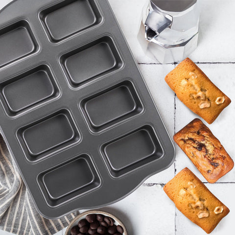 Lawei juego de dos moldes mini pan para recetas variadas.