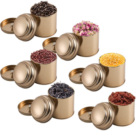 Lawei latas redondas para té, almacenamiento práctico en la cocina.