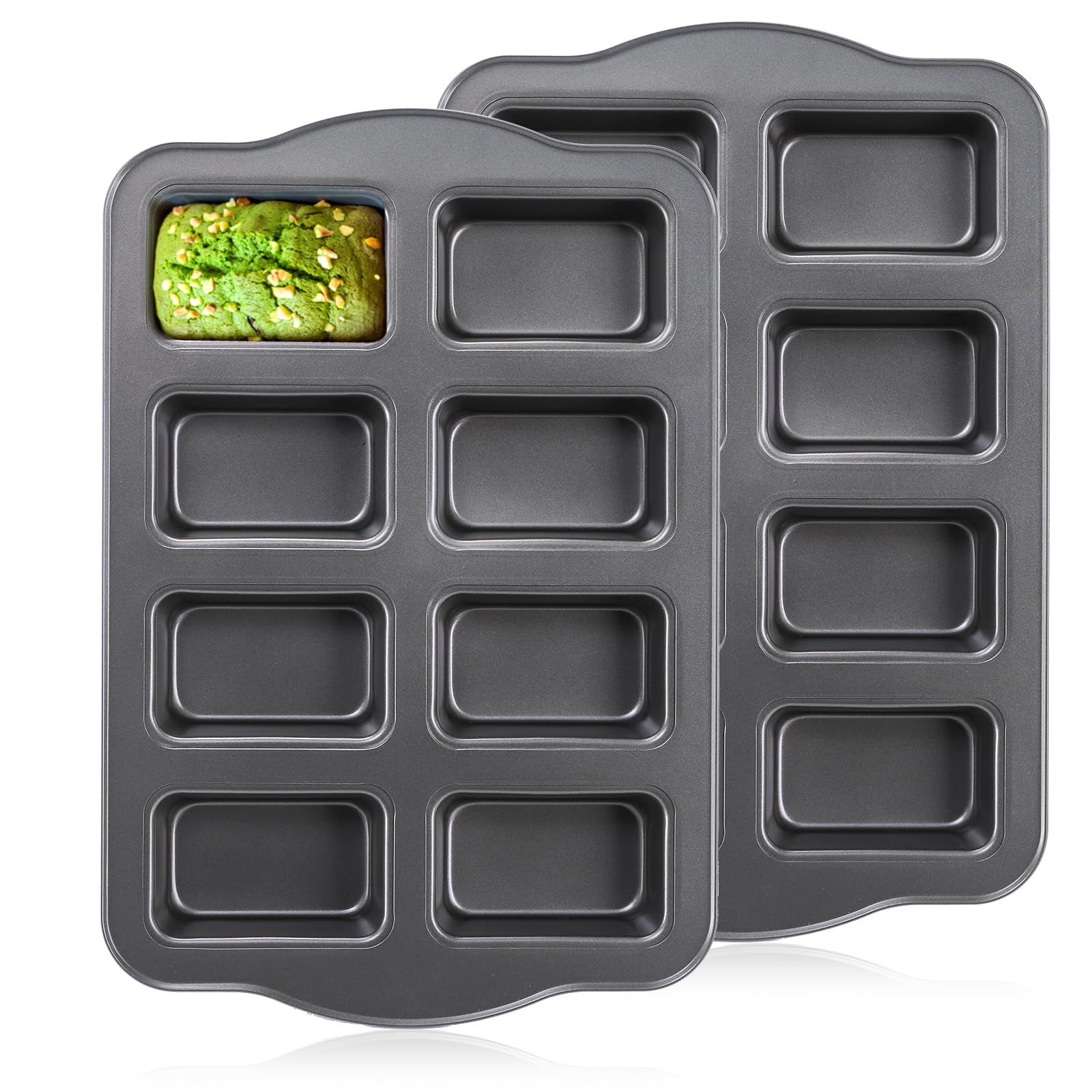 Lawei molde mini pan de 8 cavidades para porciones uniformes.