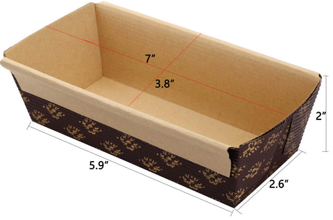 Lawei molde rectangular 6x2-5 pulgadas, resistente y sin fugas al hornear.