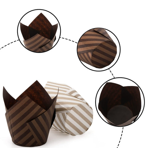 Lawei papel tulip para hornear, resistente al calor.
