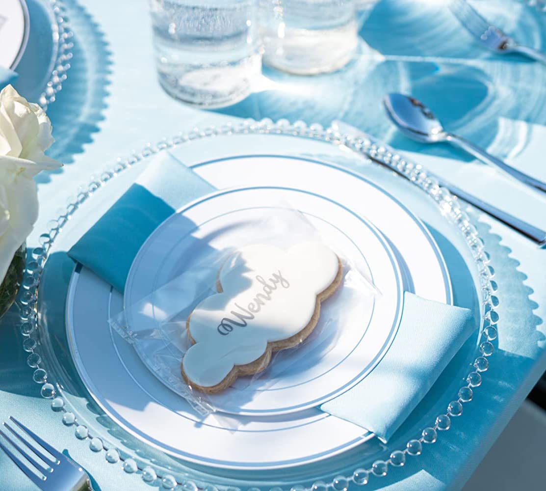 Lawei plato cargador para bodas eleva la mesa con brillo.