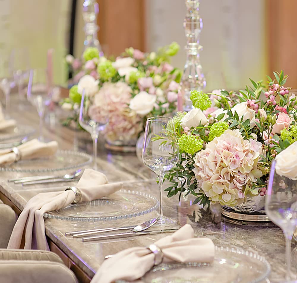Lawei plato cargador para eventos especiales mejora la estética de la mesa.