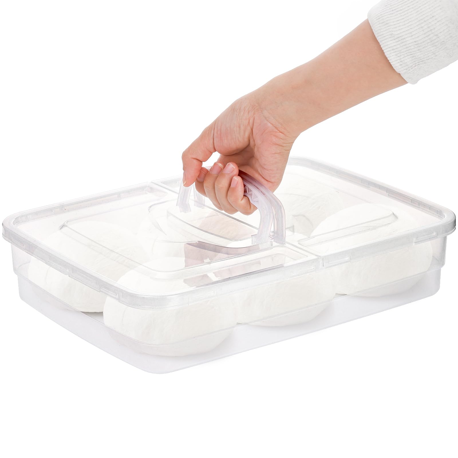 Lawei tapa con doble mango facilita mover la masa con comodidad.