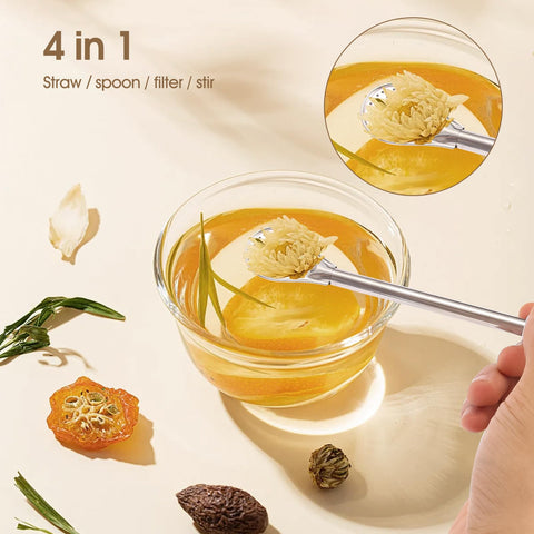 Bombilla LayaVilla con cuentas decorativas, agarre cómodo y estilo.