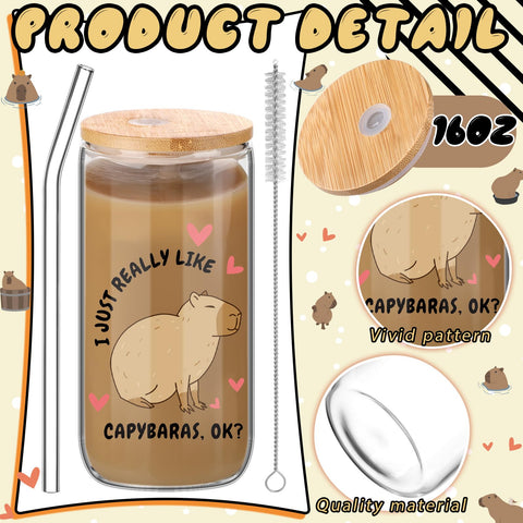 Bolsa de maquillaje Layhit con diseño capibara, ideal para organizar productos