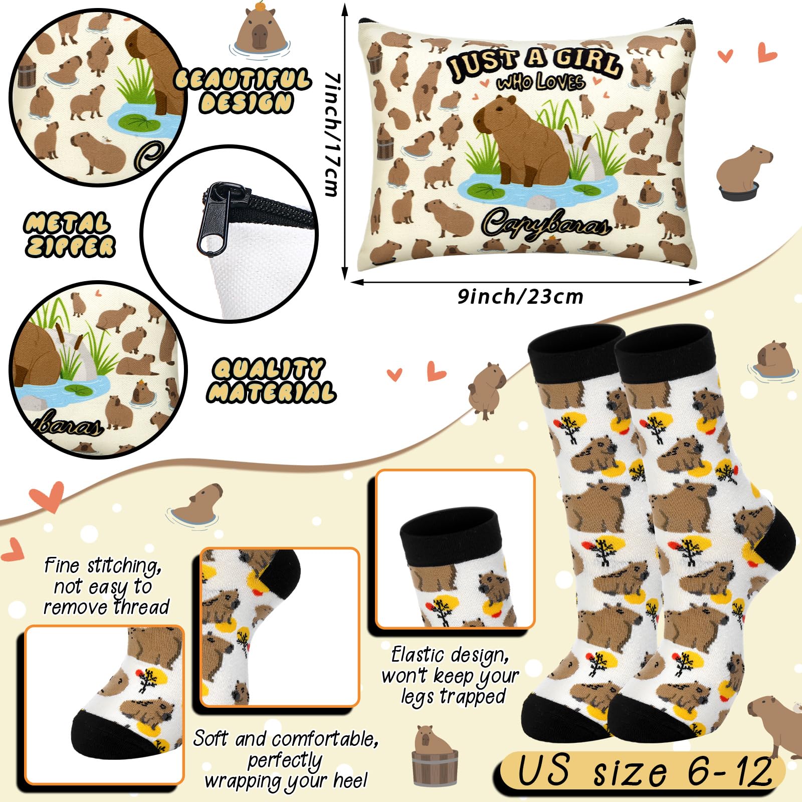 Conjunto regalo Capibara Layhit, opción encantadora para amantes de estos animales