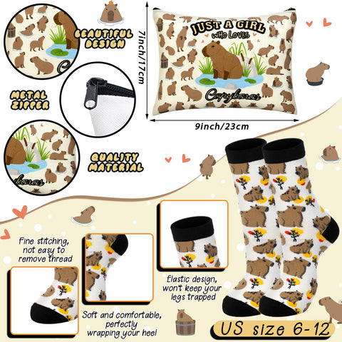 Conjunto regalo Capibara Layhit, opción encantadora para amantes de estos animales