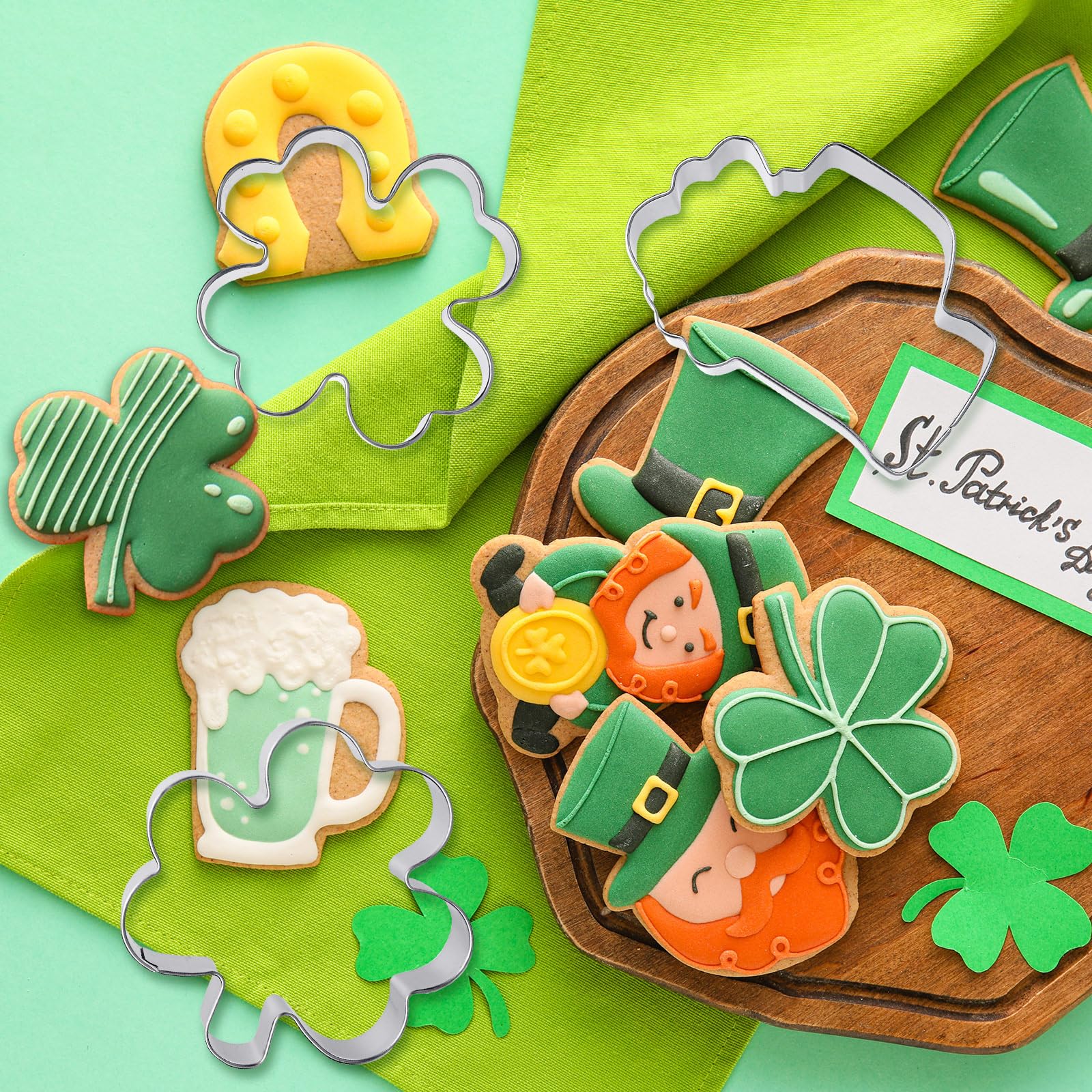 Layhit cortador forma X para galletas festivas con borde limpio