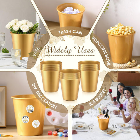 Layhit cubos de hielo dorados para decoración de mesa en eventos