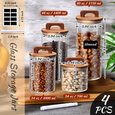Layhit frascos transparentes para galletas, fáciles de reconocer y etiquetar.