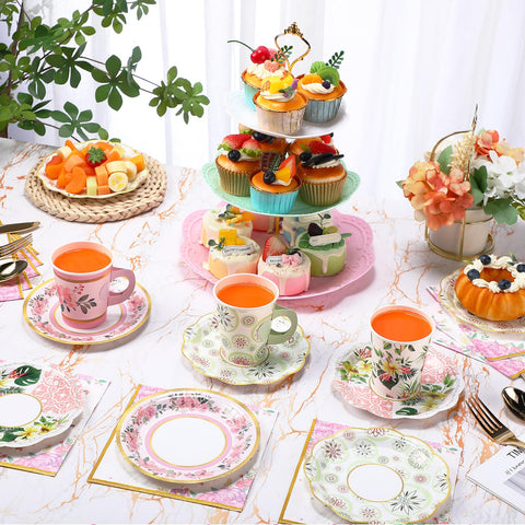 Layhit servilletas florales de 20 piezas para ambientar la mesa.