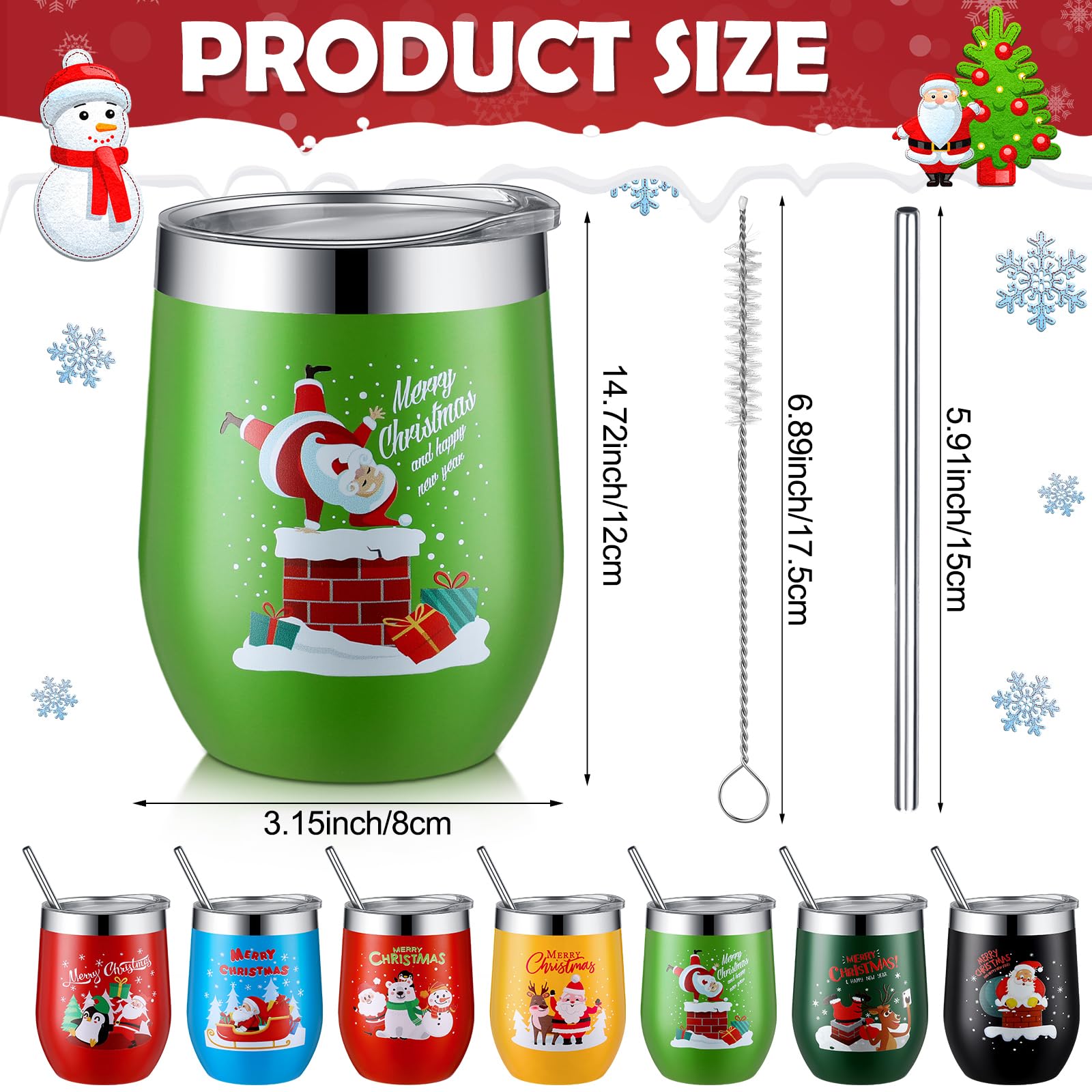 Vaso Layhit de acero inoxidable de doble pared con tapa para bebidas frías