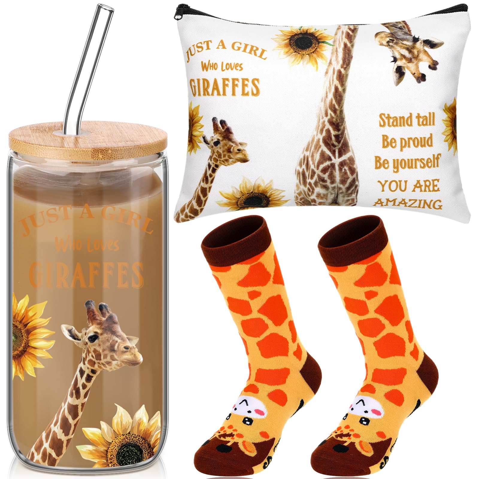 Layhit vaso de café jirafa 16 oz para empezar el día con estilo
