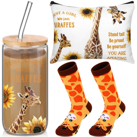 Layhit vaso de café jirafa 16 oz para empezar el día con estilo