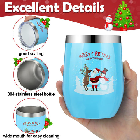Layhit vaso navideño con diseño de regalos, estilo festivo