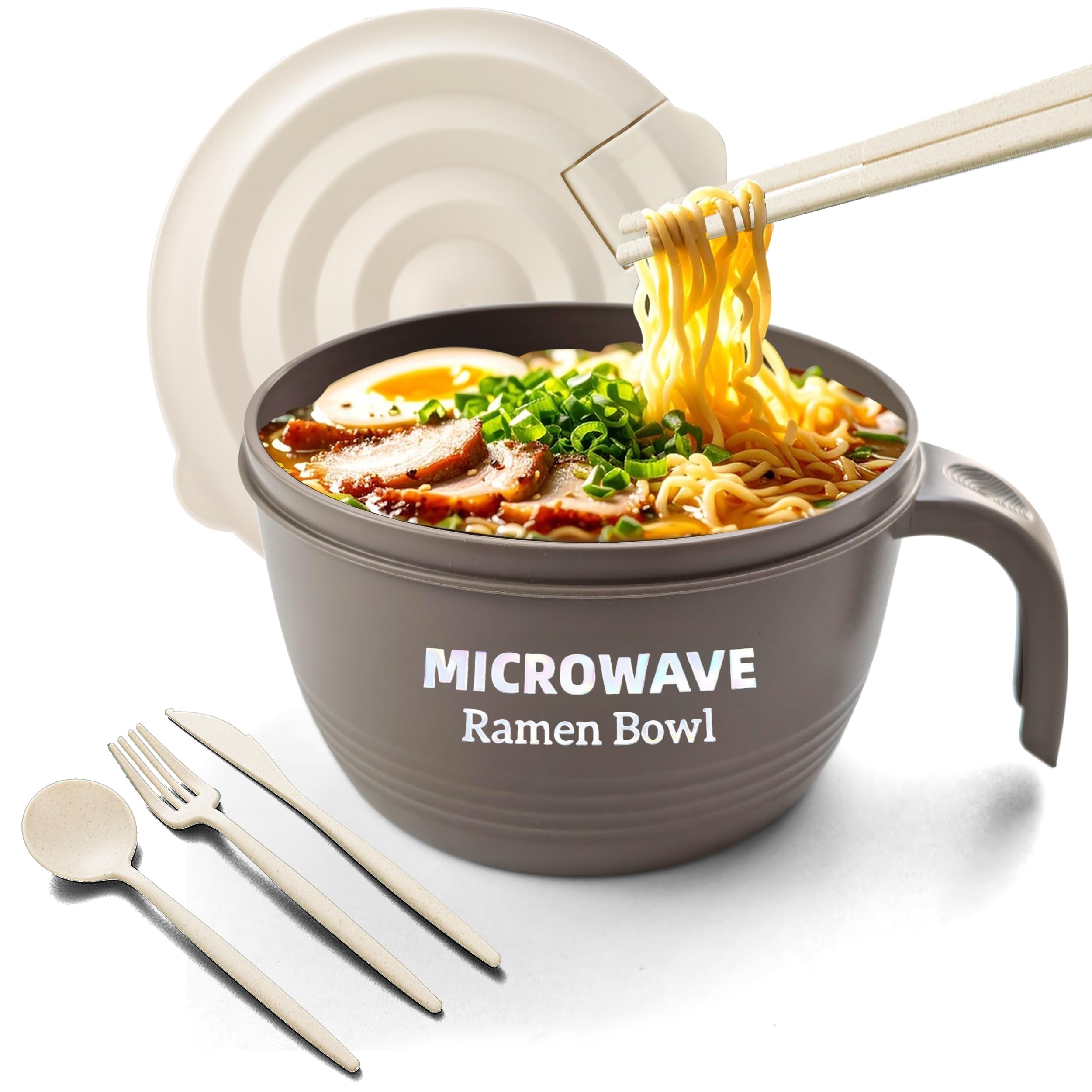 Layron gran tazón ramén 45 oz, porciones generosas para una comida rápida