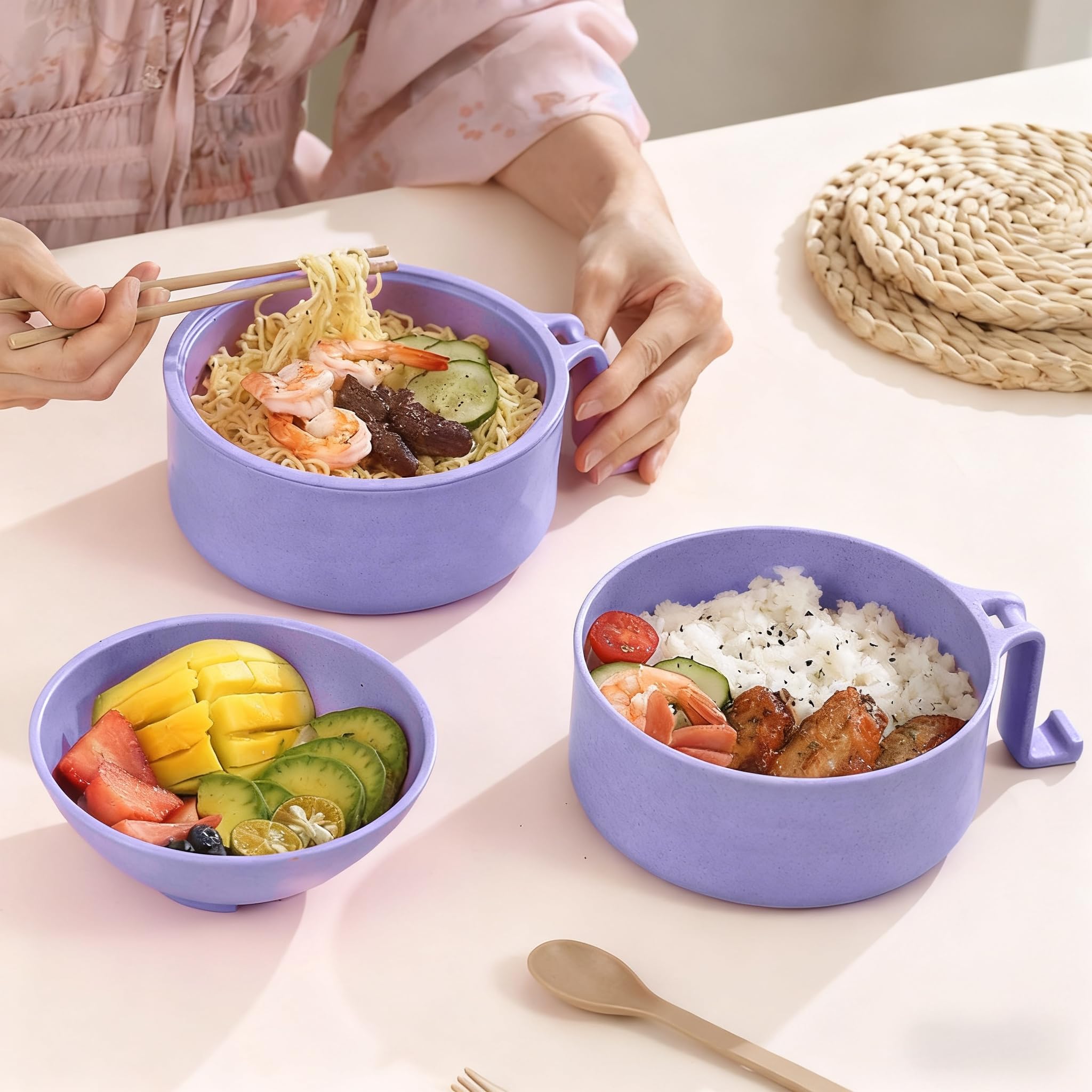 Layron ramen cooker libre de BPA y apto para lavavajillas