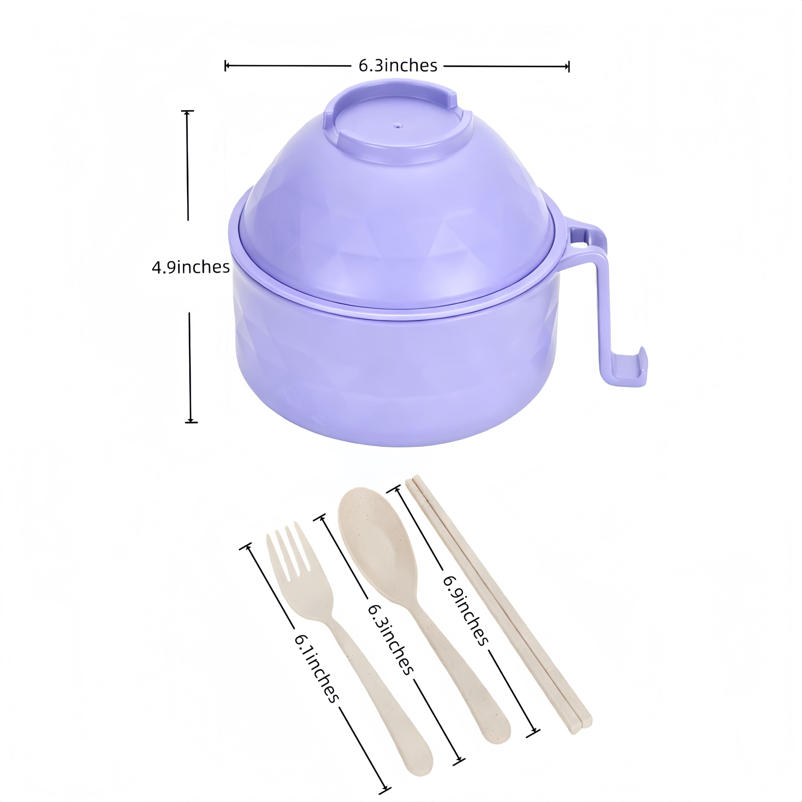 Layron ramen cooker tenedor práctico para comer con facilidad