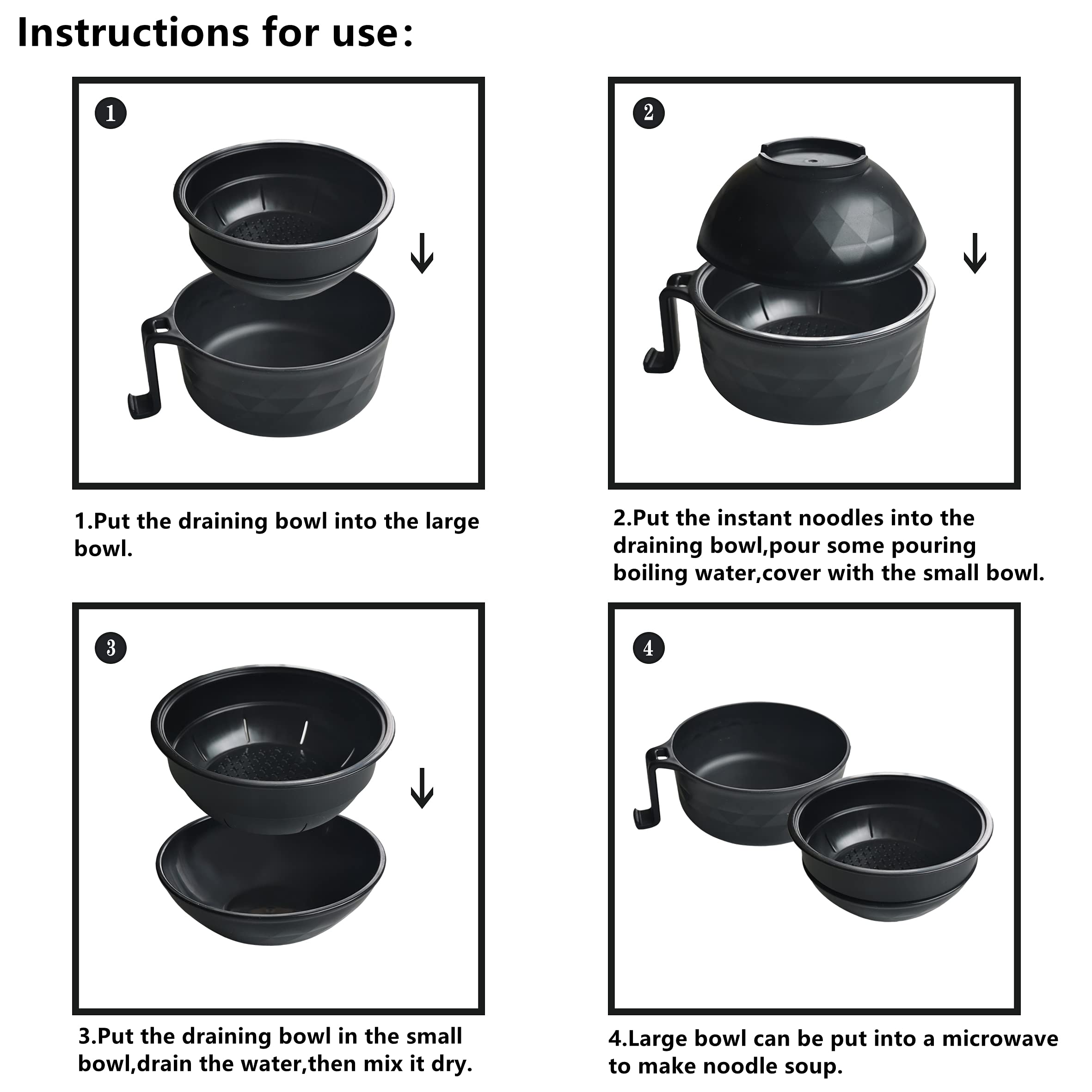Layron set de ramen tres piezas, ideal para espacios pequeños