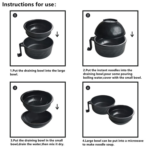 Layron set de ramen tres piezas, ideal para espacios pequeños