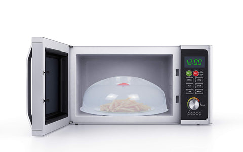 Layron tapa microondas apta para lavavajillas y limpieza fácil.