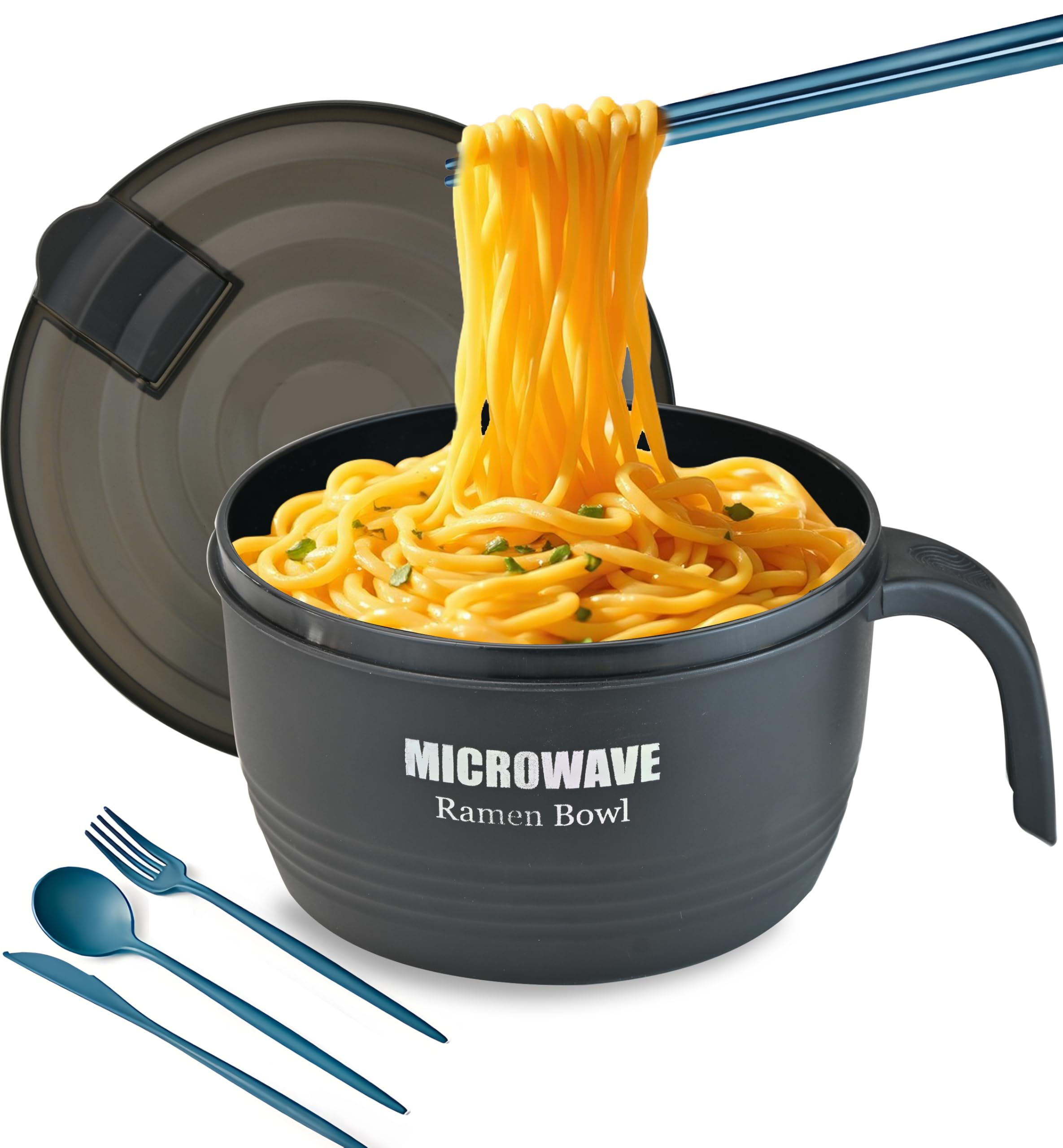 Layron tazón ramen 45 oz: porciones generosas para comidas rápidas