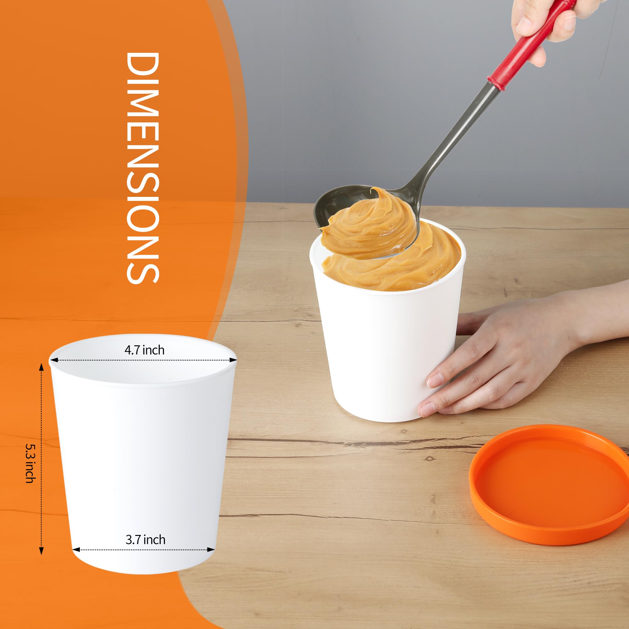 Contenedores LayYun helado apilables para ahorrar espacio