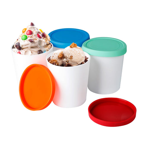 LayYun contenedores de helado casero, 1 litro, porciones fáciles y seguras