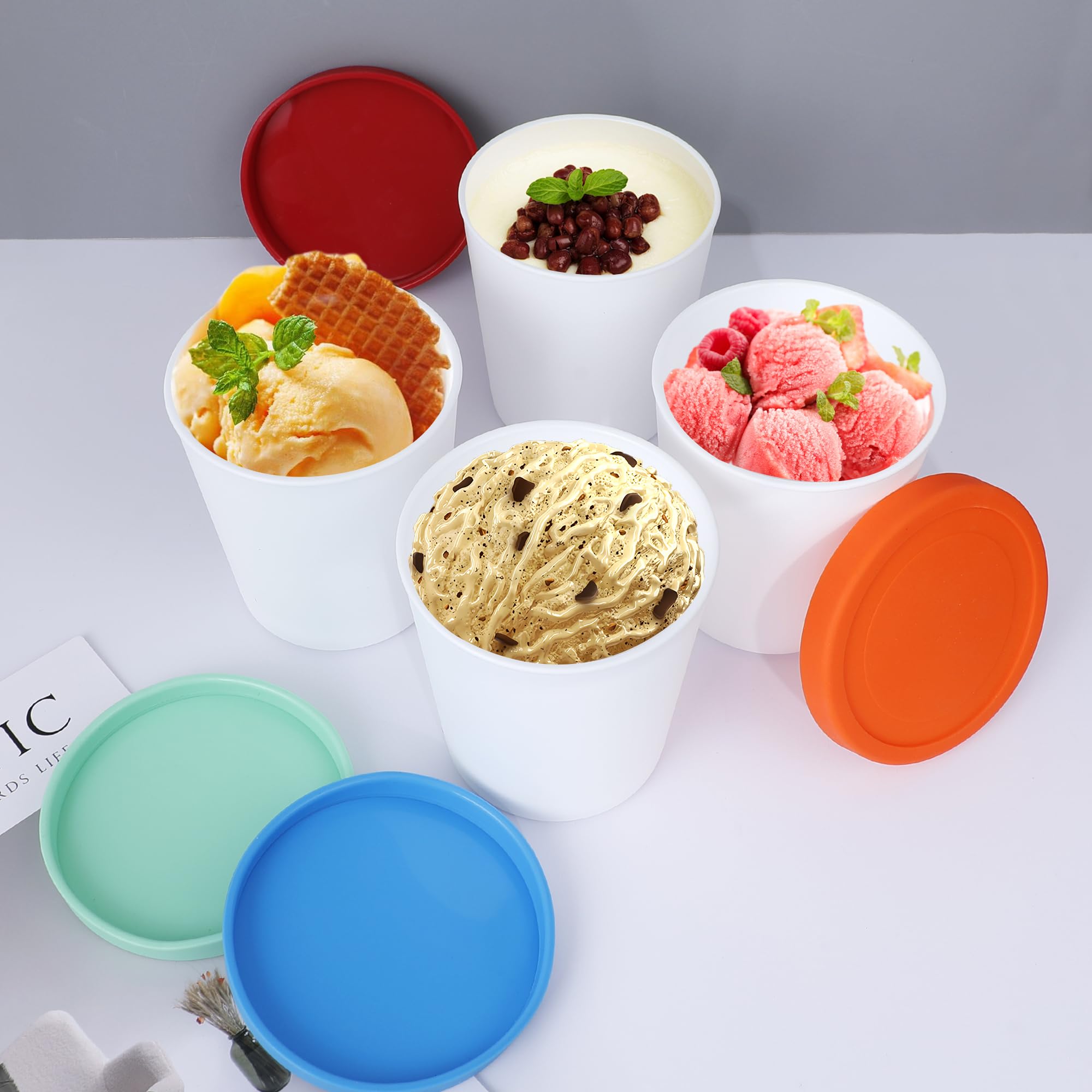 Uso versátil LayYun: guarda helado y yogur en el congelador casero