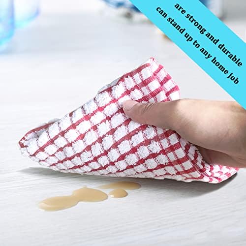 Toallas LAZI marrones con cuadros, color versátil para cualquier cocina