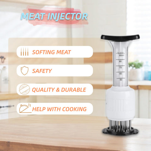 Agujas de Lazmin, acero inoxidable, para penetrar la carne.