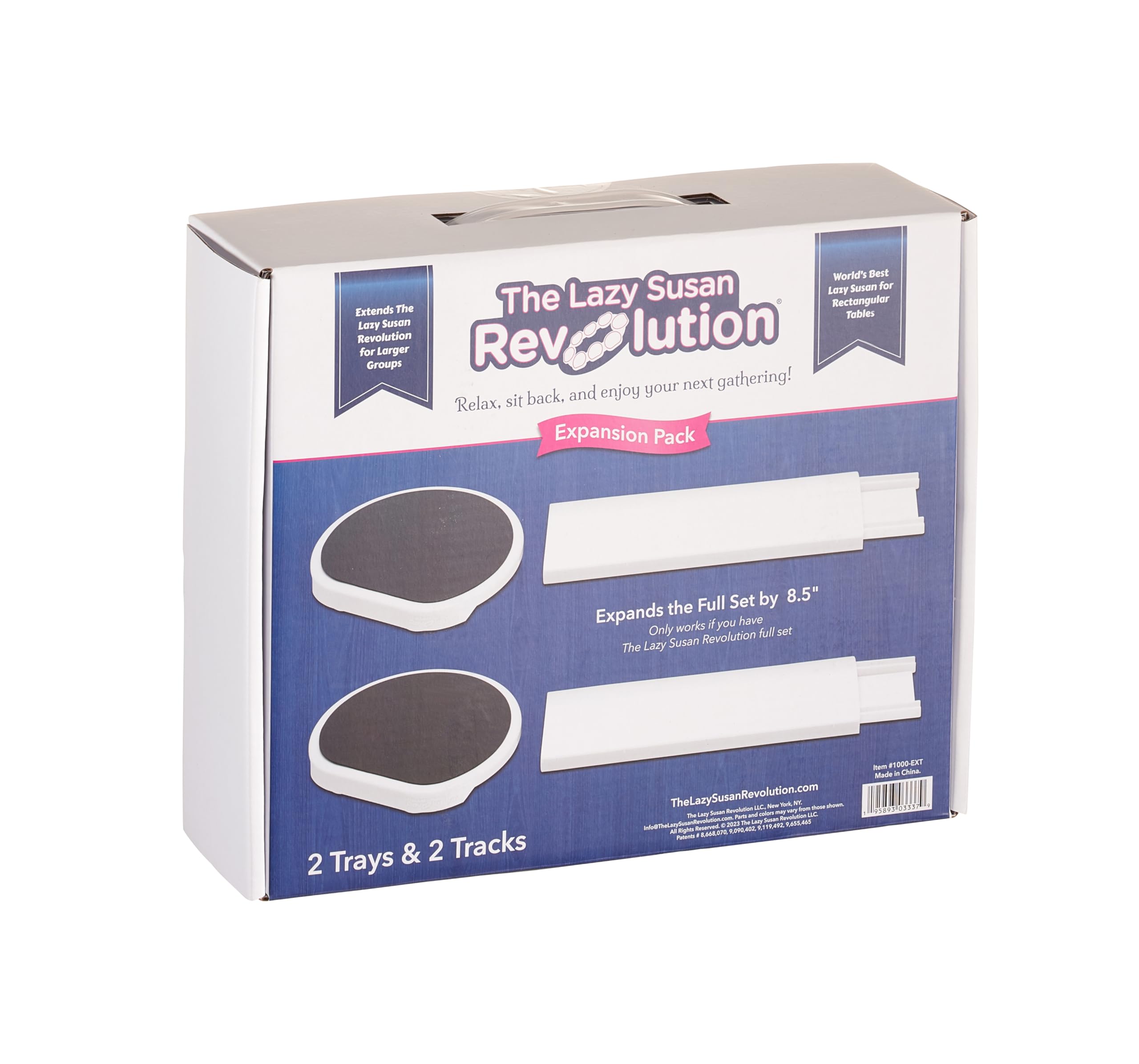 The Lazy Susan Revolution Expansion Dark Gray: retirada y limpieza sencilla tras el servicio.