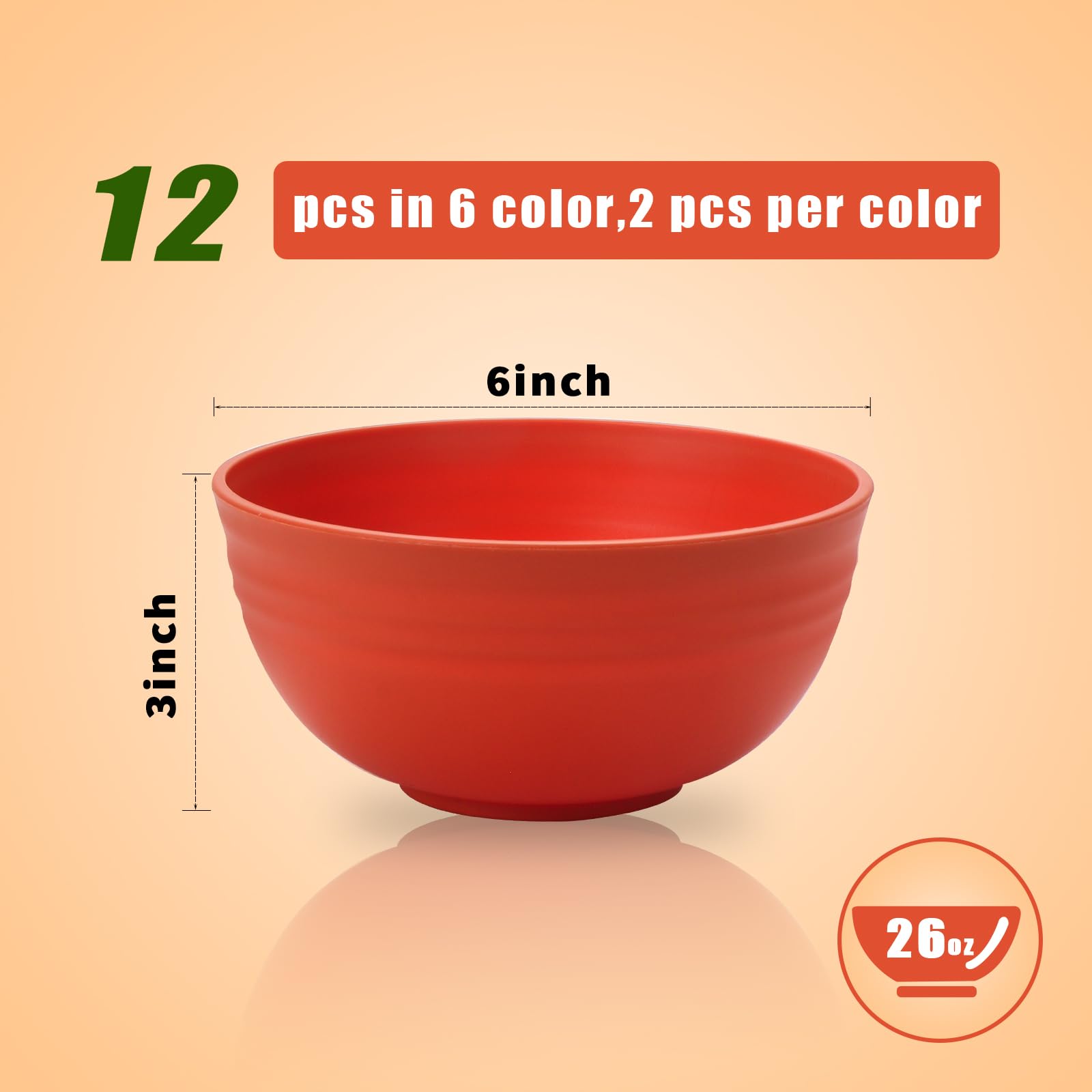 Tazones Lazycorner de cereal en paja de trigo, colores variados para comidas diarias.