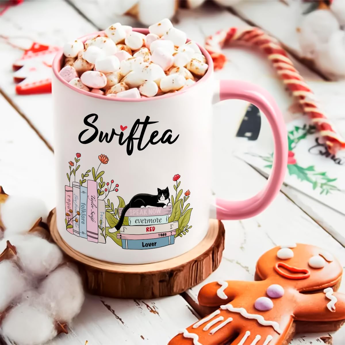 Taza Lbanasd Swiftea Album 11 oz, tamaño perfecto para café matutino