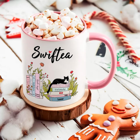 Taza Lbanasd Swiftea Album 11 oz, tamaño perfecto para café matutino