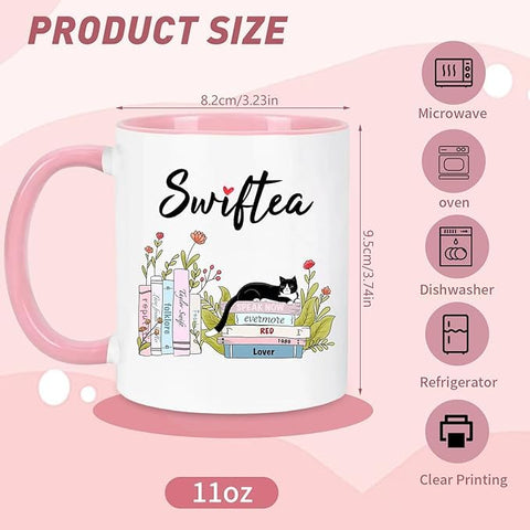 Taza Lbanasd Swiftea Album doble cara, diseño reversible sin perder color