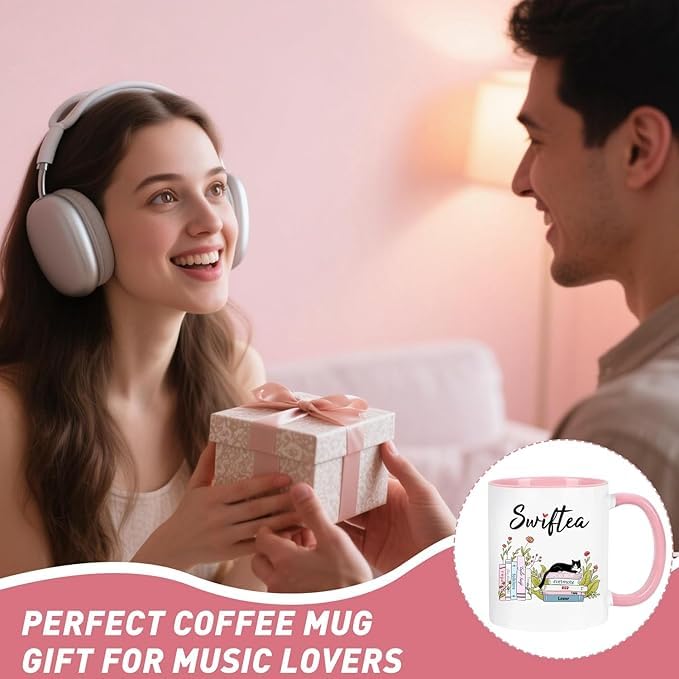 Taza Lbanasd Swiftea Album regalo Navidad, ideal para fans de música