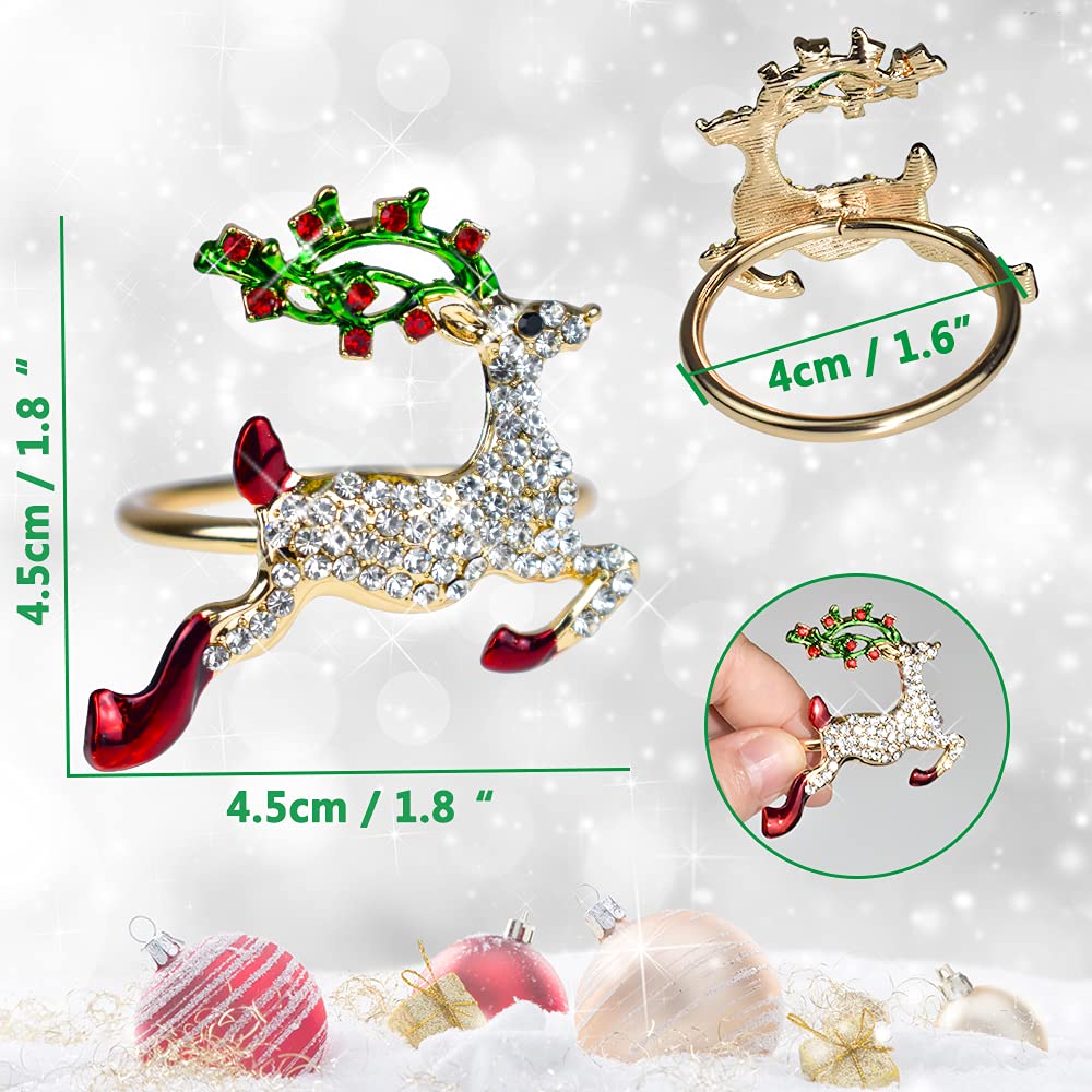 LBTING anillo para servilleta árbol navideño crea ambiente festivo