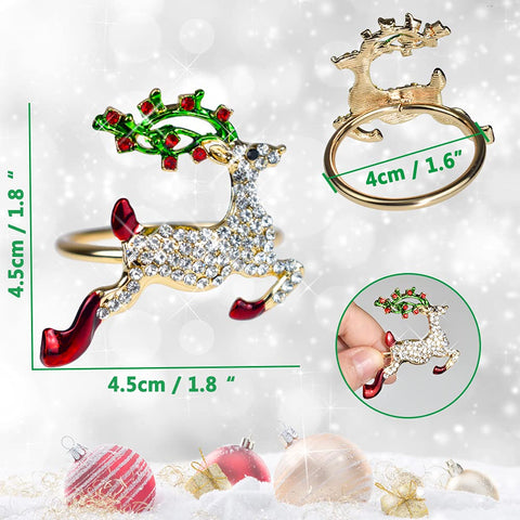 LBTING anillo para servilleta árbol navideño crea ambiente festivo