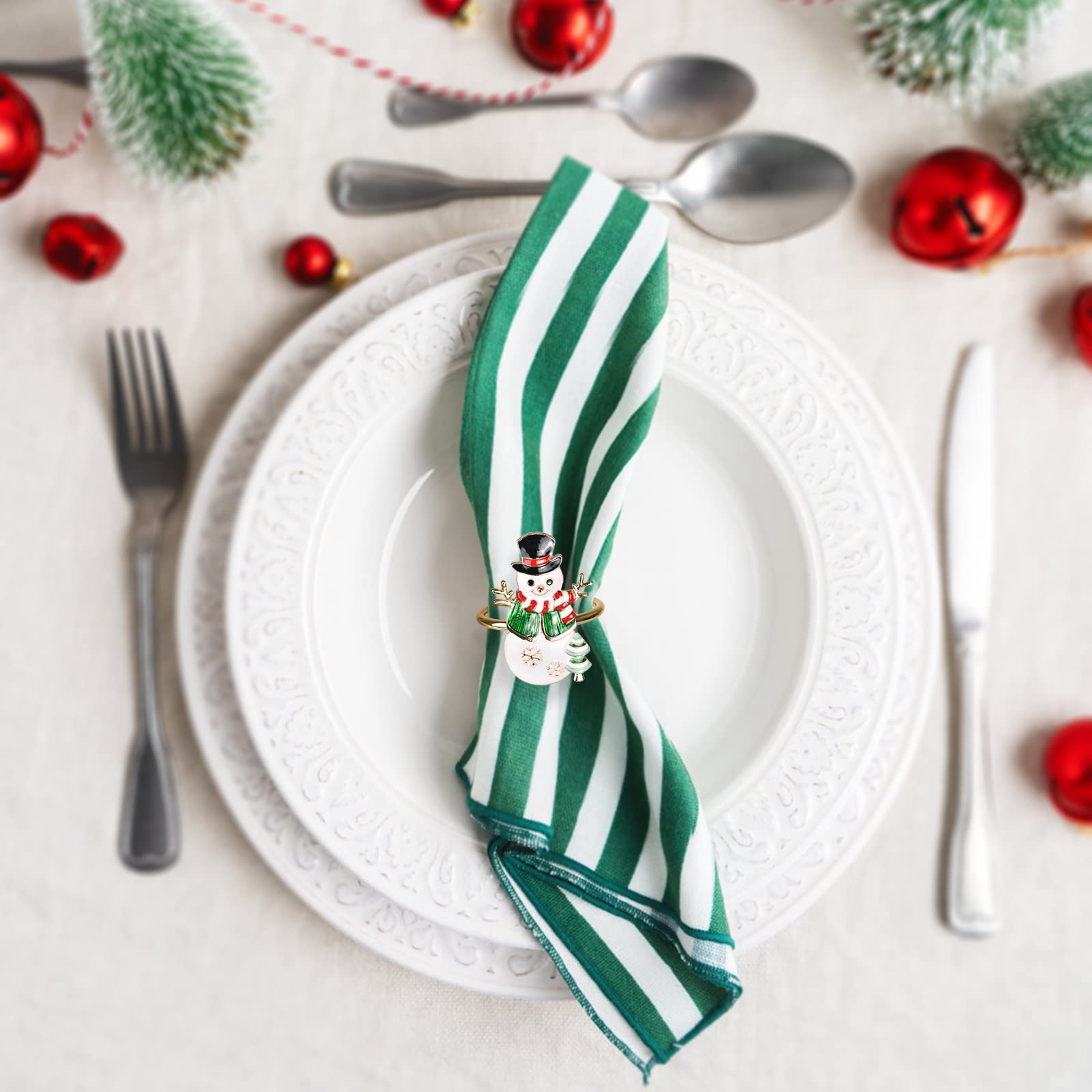 LBTING anillo para servilleta calcetín navideño práctico y decorativo