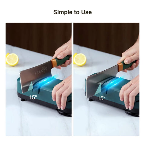 Diseño verde del afilador eléctrico LCVXYERQ en cocina