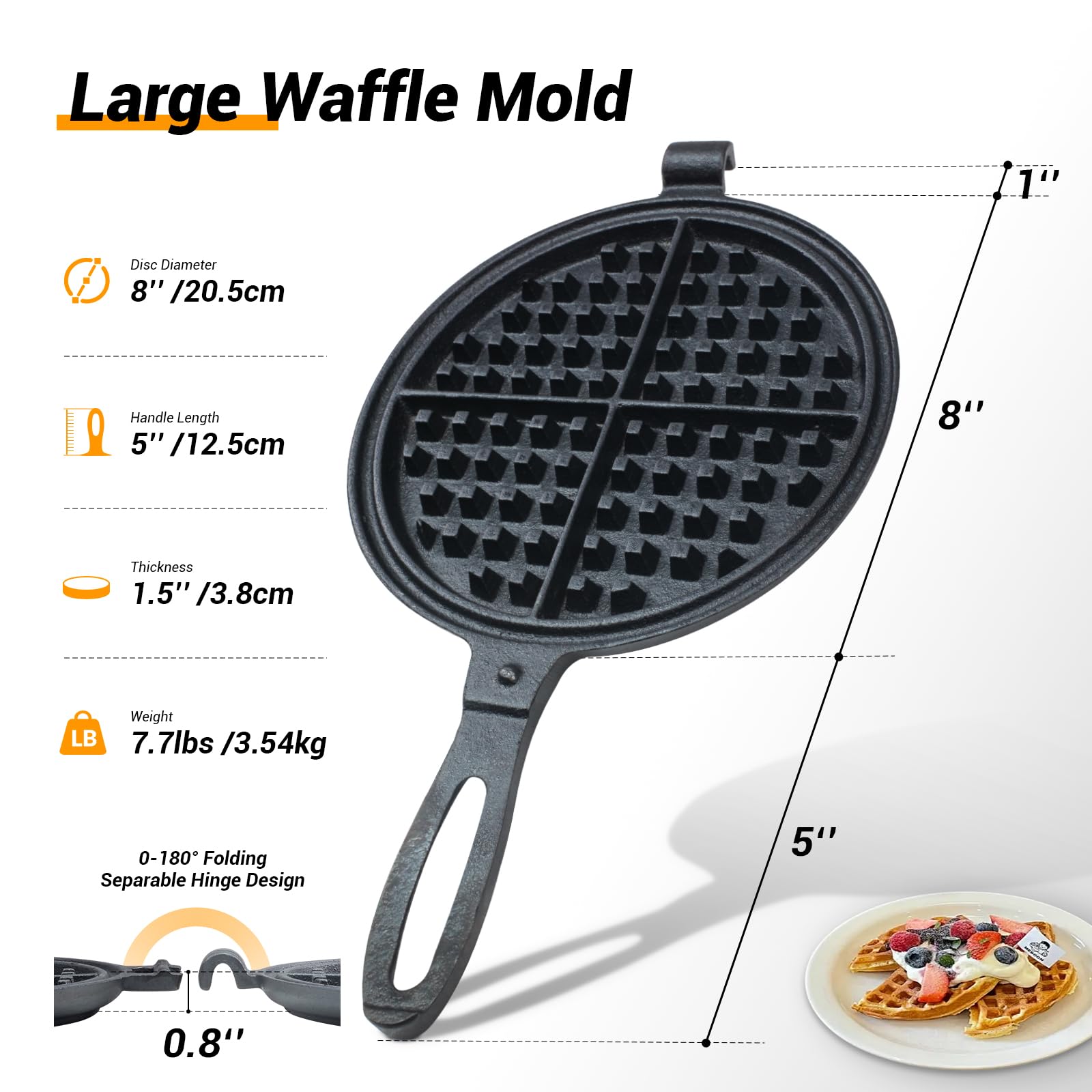 LD HuYY uso-estufa-gas: compatible para cocinar gofres en estufa de gas