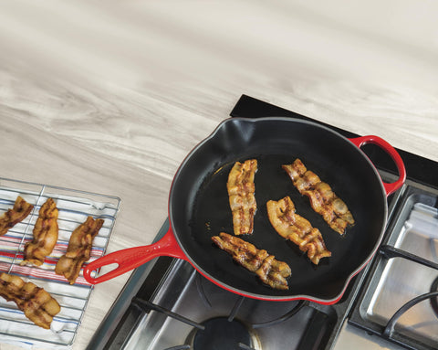 Sartén Le Creuset apta para todas las cocinas y horno hasta 500 °F