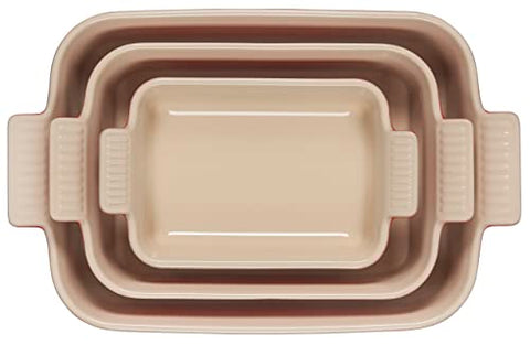 Le Creuset bandeja rectangular 7,5 pulgadas cerise, ideal para porciones pequeñas