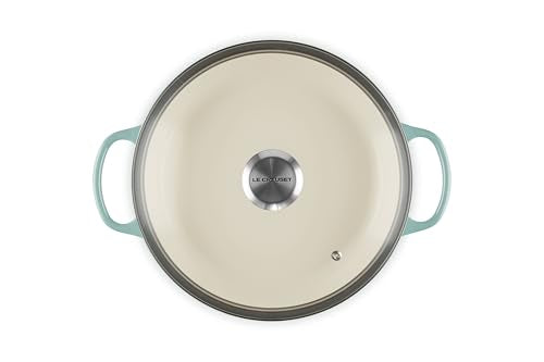 Interiores esmalte claro de Le Creuset facilita monitorear cocción